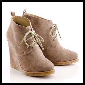 Shoemint Shoes - Sheomint Jolly Taupe Suede Wedges Shoemint Shoes - Sheomint Jolly Taupe Suede Wedges